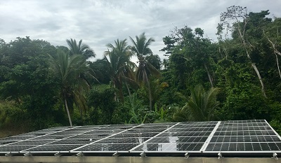 Solar Panels on Javier's home in Puerto Rico