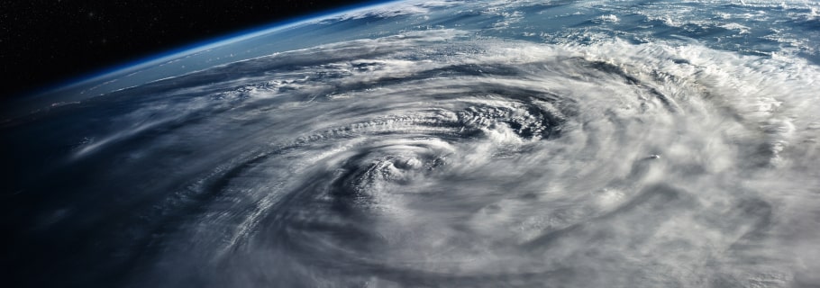 hurricane as seen from space