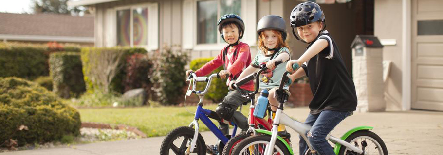 Kids on bicycles