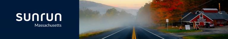 Sunrun Foggy Road with House and Nature View